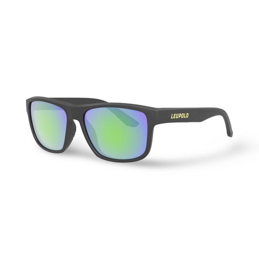Leupold Sonnebrille Katmai Schwarz Smaragdfarben verspiegelt