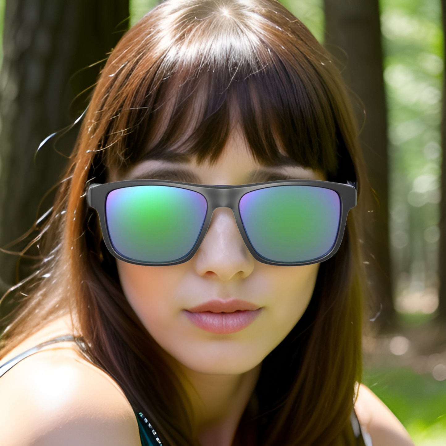 Leupold Sonnebrille Katmai Schwarz Smaragdfarben verspiegelt