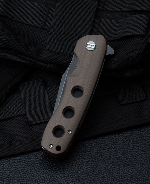 Bestech Klappmessser Arctic Braun Stonewashed
