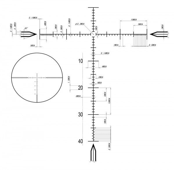 Zielfernrohr | DDMP V6 5-30x56 | tac-A MOA