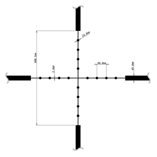 Zielfernrohr | Nachtfalke V6 5-30x50 Gen3 | Tactical | MOA | Mildot