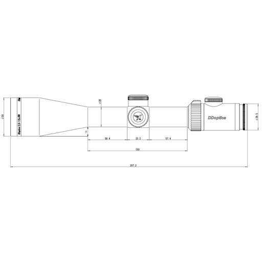 Zielfernrohr | Nachtfalke V6 2,5-15x50 Gen3 | MRAD | A4N