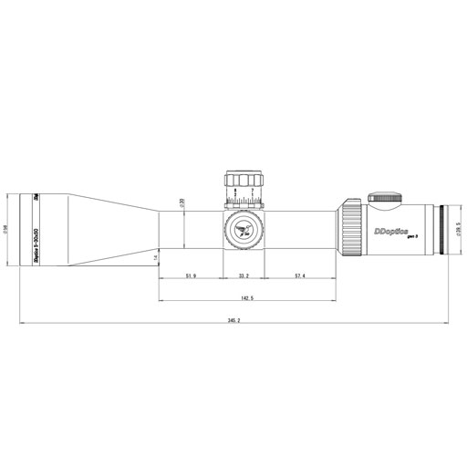 Zielfernrohr | Nachtfalke V6 5-30x50 Gen3 | Tactical | MOA | Mildot