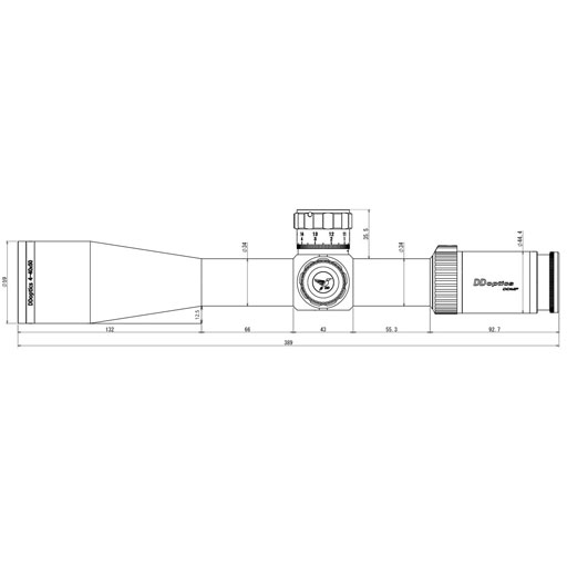 Zielfernrohr | DDMP V10 4-40x50 Sportschießen | 1/8 MOA | tac-A