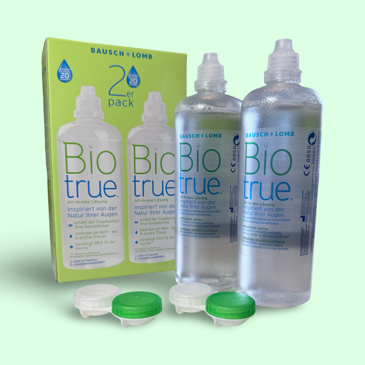 Biotrue Doppelpack 2 x 300 ml / Bausch&Lomb 2 Behälter