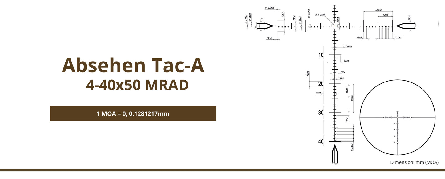Zielfernrohr | DDMP V10 4-40x50 Long Range | MRAD | tac-A